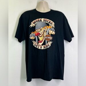 Harley Davidson - NWT Outer Banks North Carolina Pirate And Clown T Shirt XL